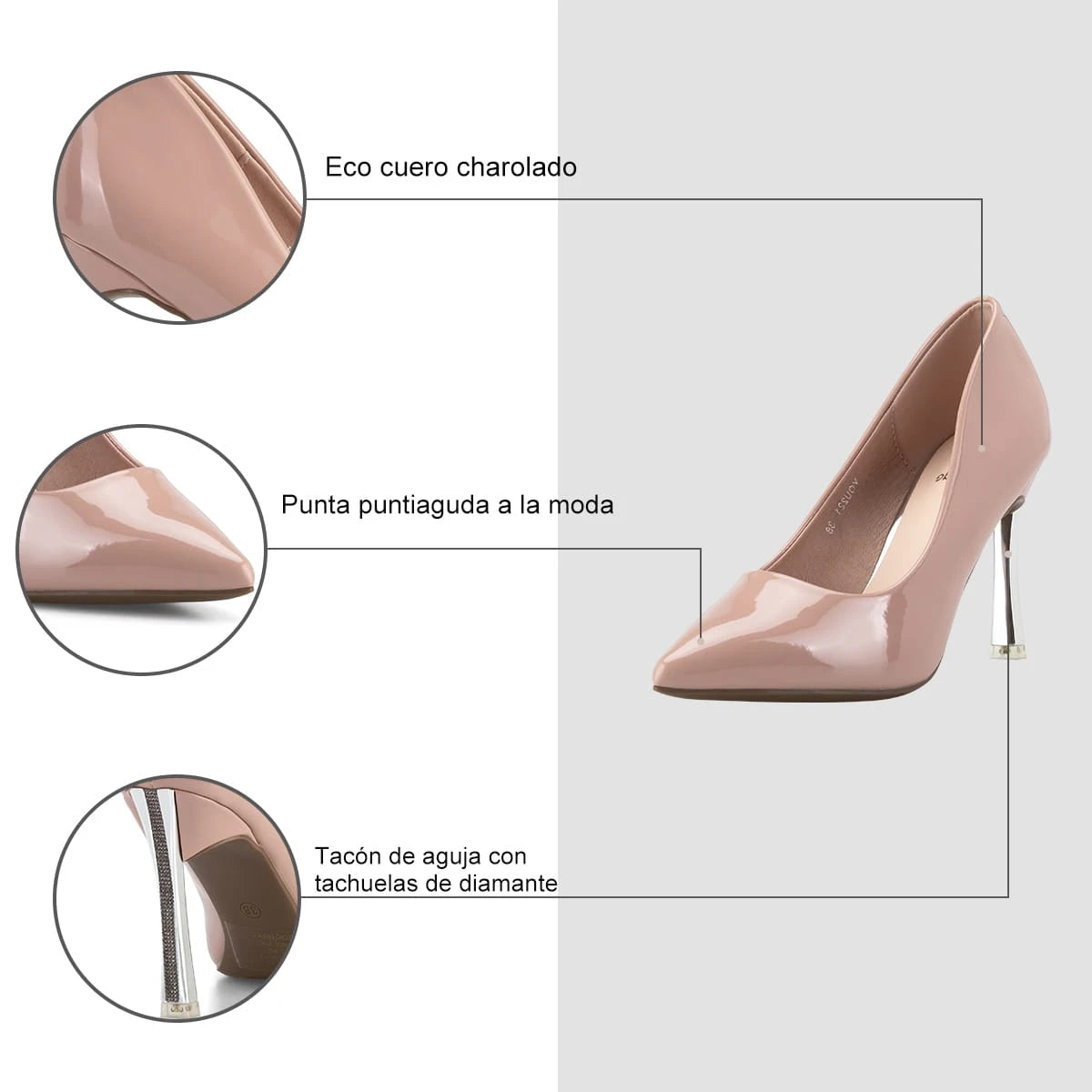 Zapatos Taco Mujer Filomena Rosado Weide