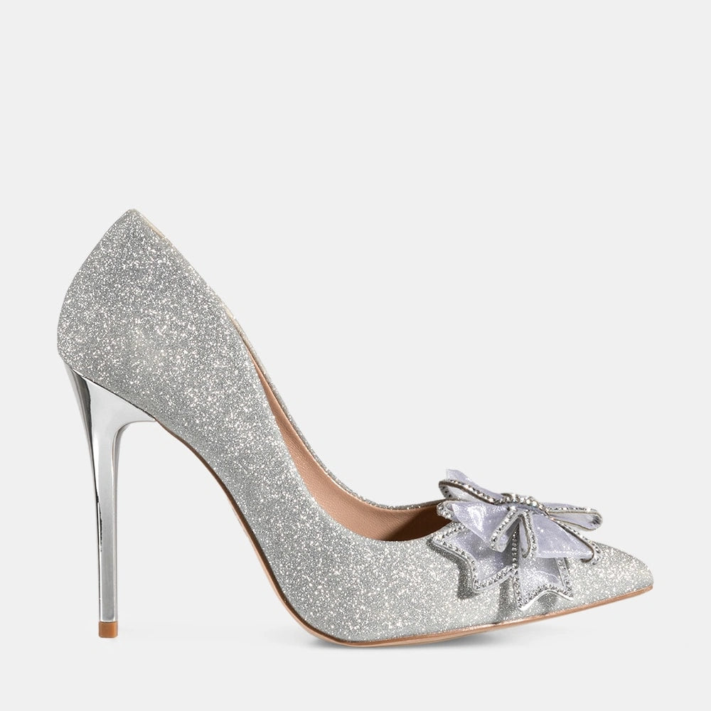 Zapatos Taco Mujer Hortensia Plateado Weide