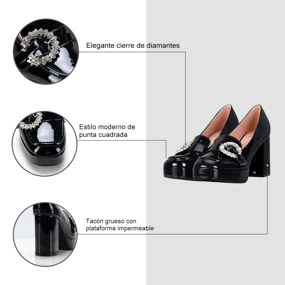 Mocasin Mujer Candelaria Negro Weide