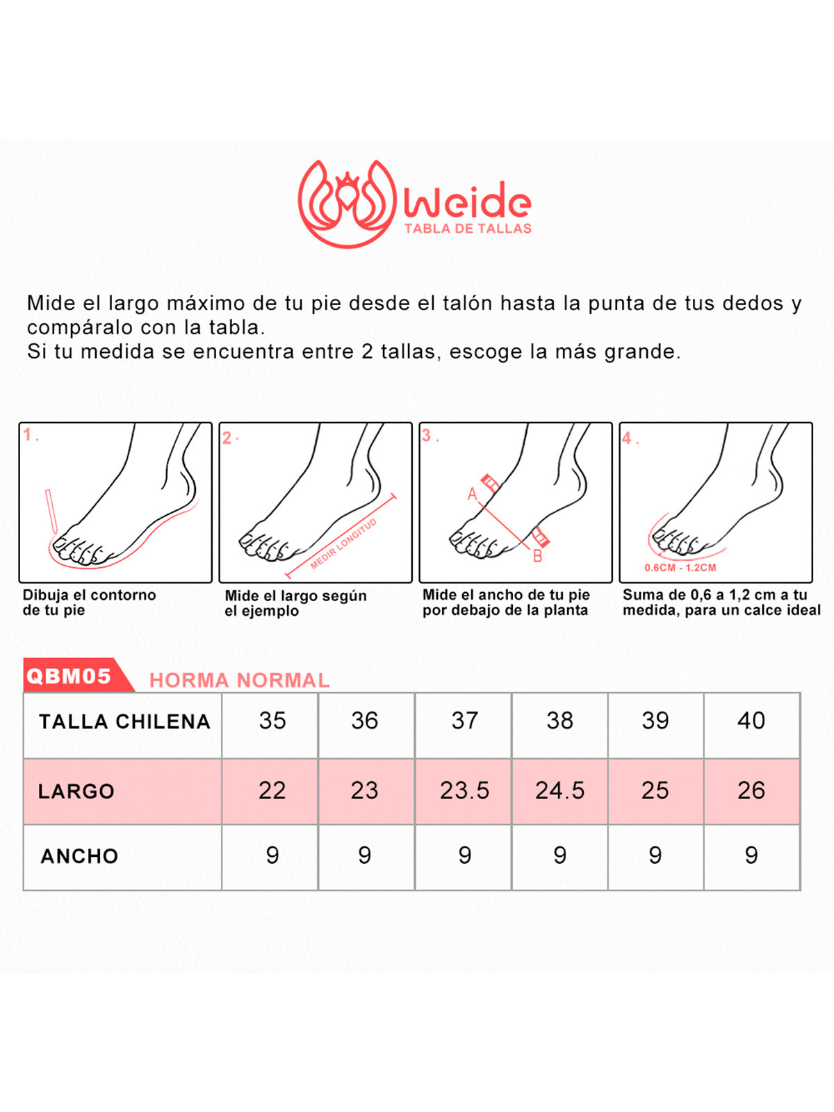 BOTINES TACO MUJER NEGRO WEIDE QBM05