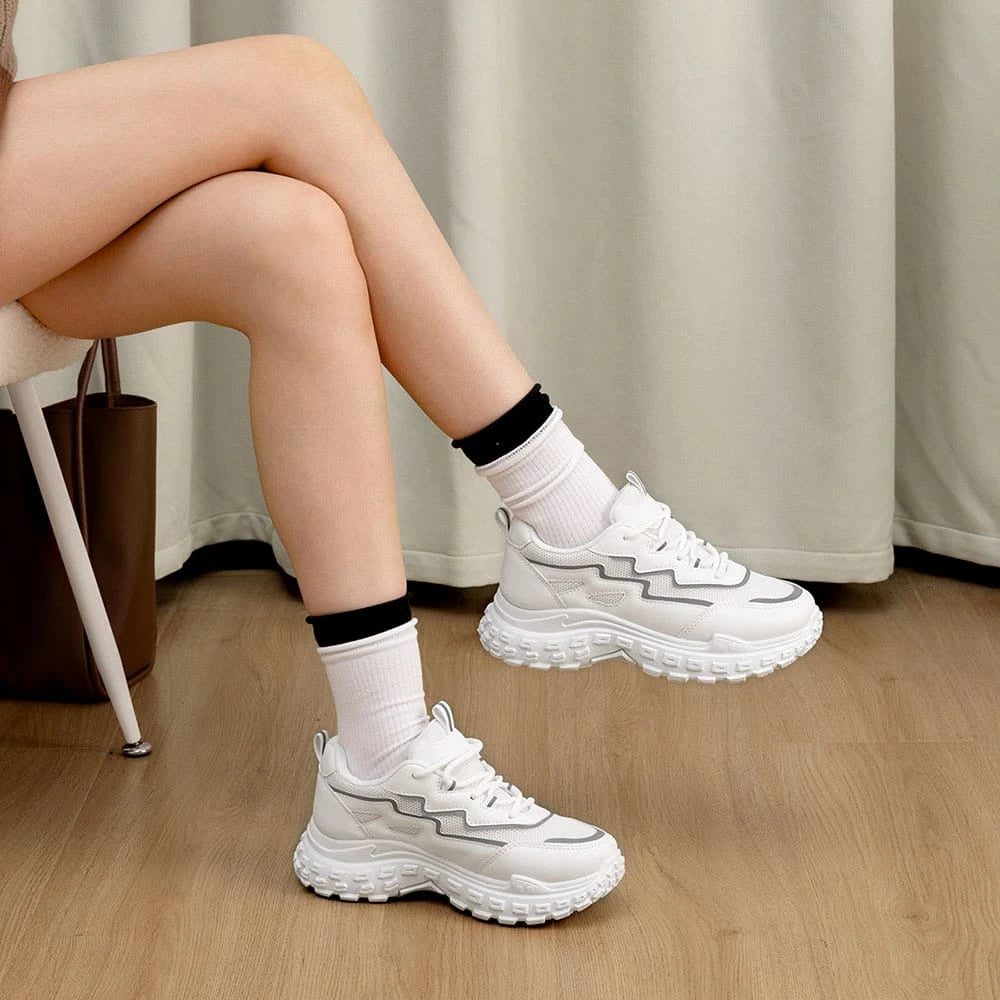 ZAPATILLAS PLATAFORMA MUJER BLANCO WEIDE SL02