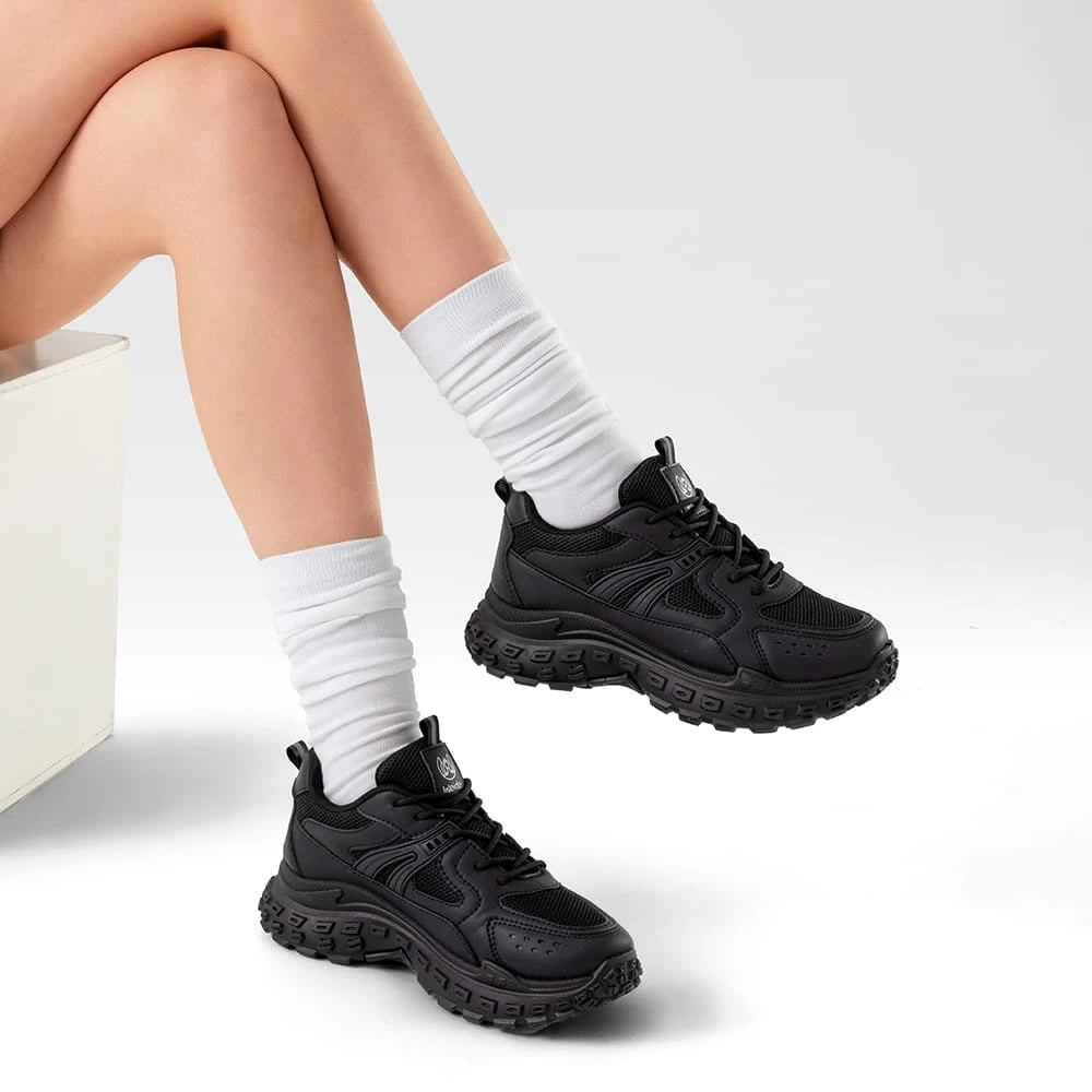 ZAPATILLAS PLATAFORMA MUJER NEGRO WEIDE SL03