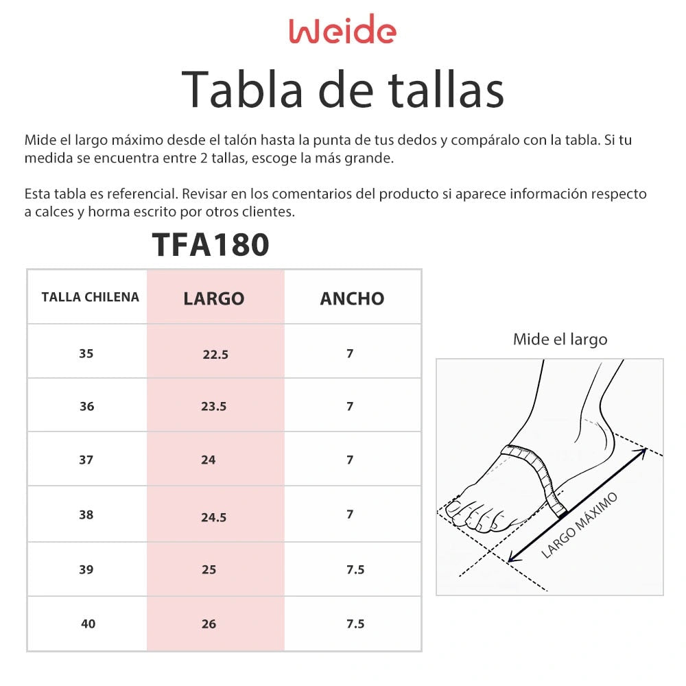 Zapatilla Mujer Soledad Blanco Weide