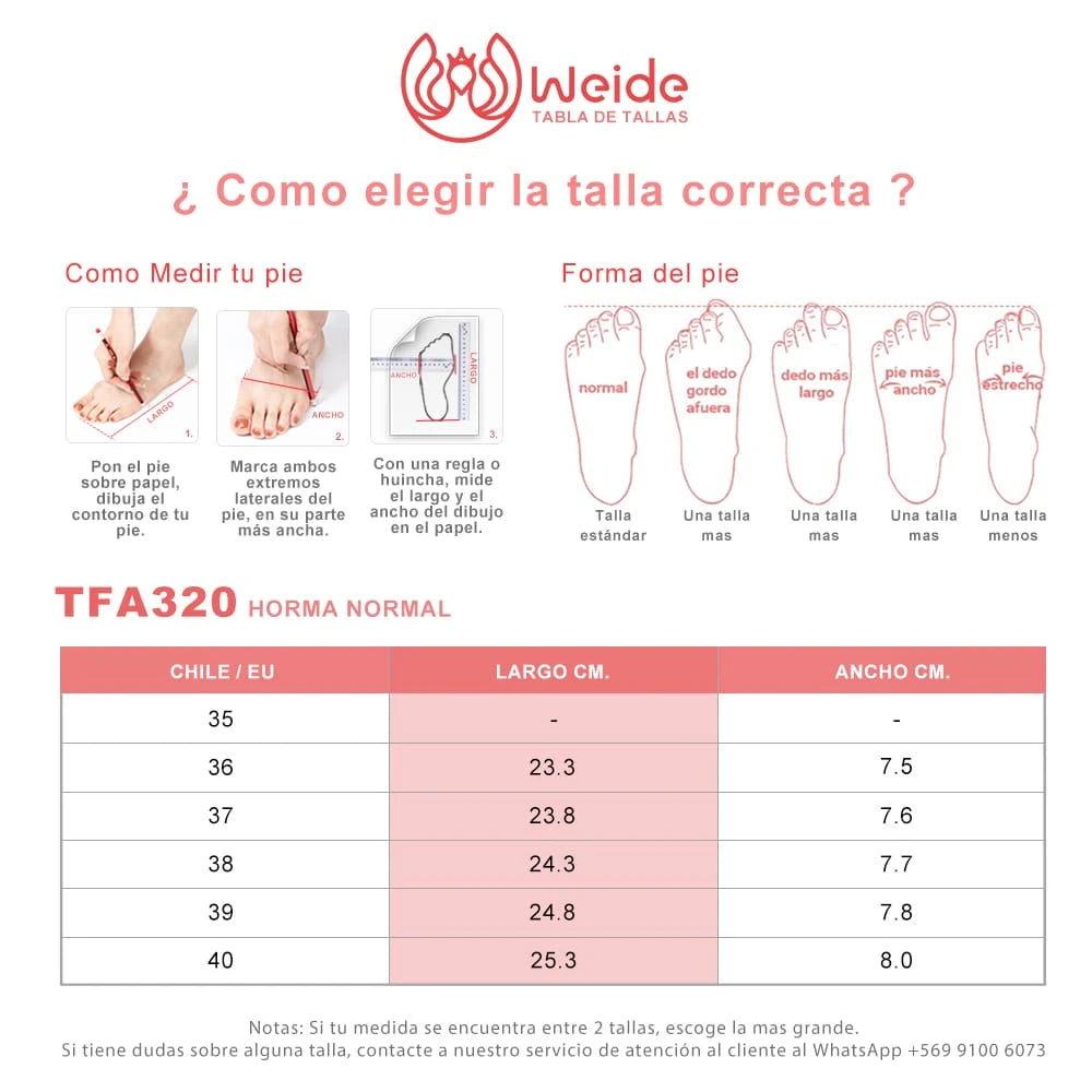 ZAPATILLAS MUJER PLATAFORMA WEIDE TFA320