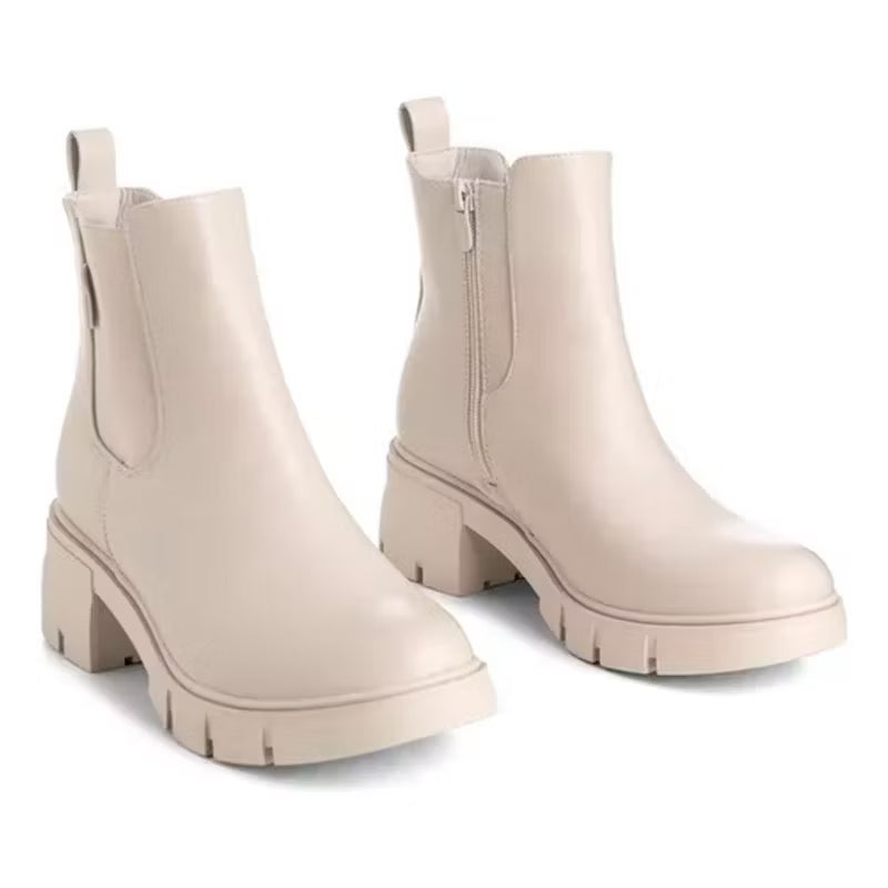 Botin Mujer Adriana Beige Weide