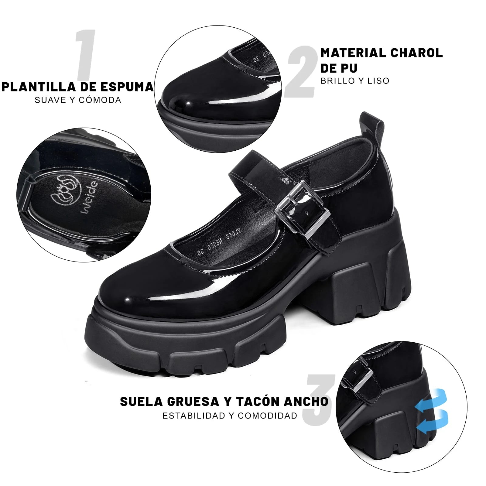 ZAPATOS MARY JANE MUJER WEIDE YL055