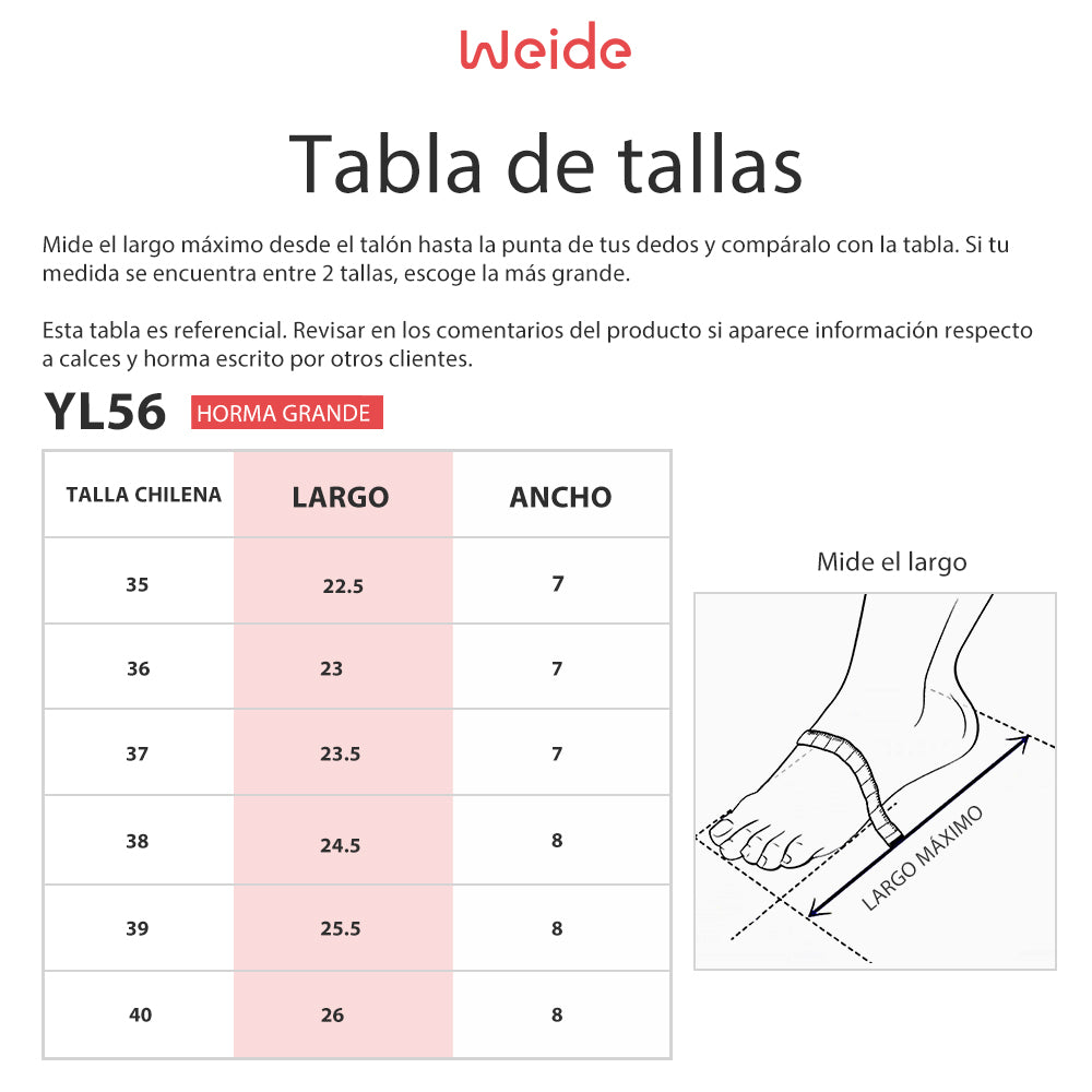 Zapatos Mary Jane Mujer Amelia Negro Weide YL56