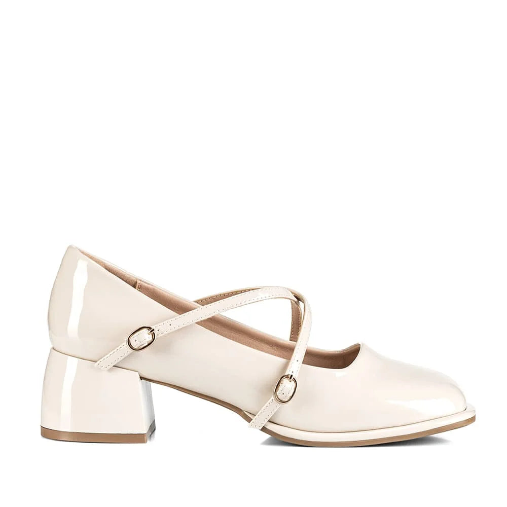 ZAPATOS MARY JANE MUJER BEIGE WEIDE YL65