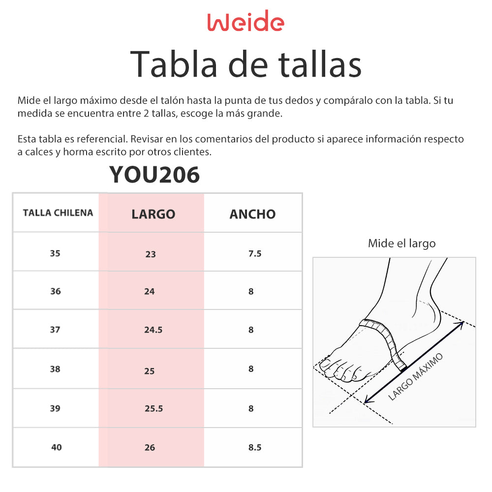 Sandalias Mujer Zaida Negro Weide