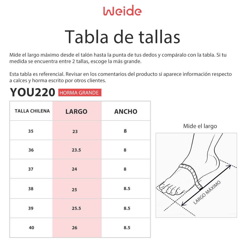 Sandalias Mujer Dalia Negro Weide