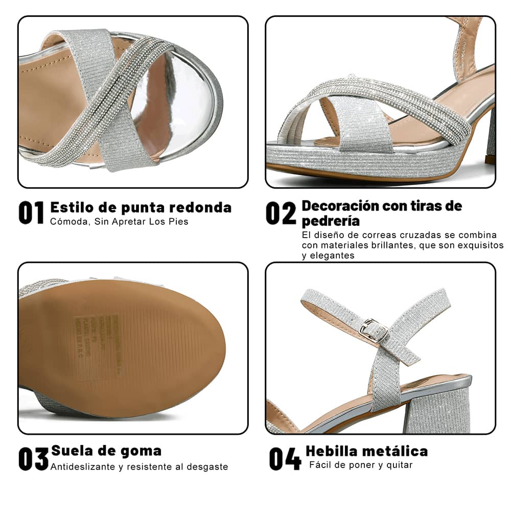 SANDALIAS MUJER TACO WEIDE YOU536