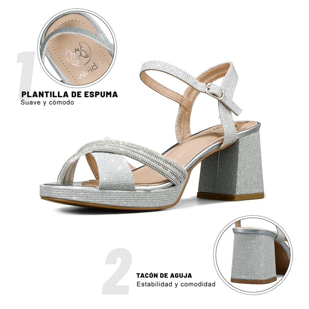 SANDALIAS MUJER TACO WEIDE YOU536