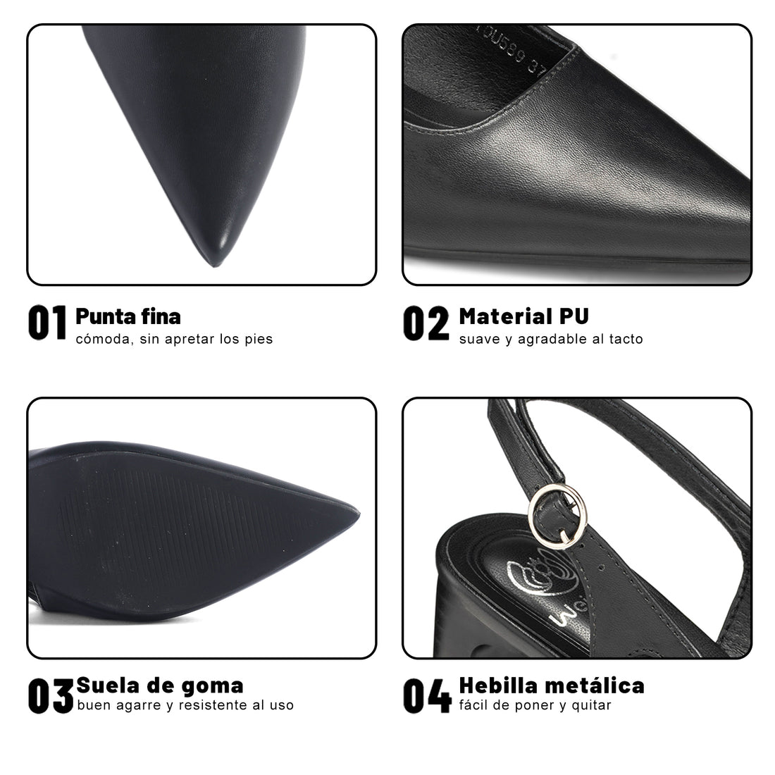 YOU589 Negro datos del producto 1