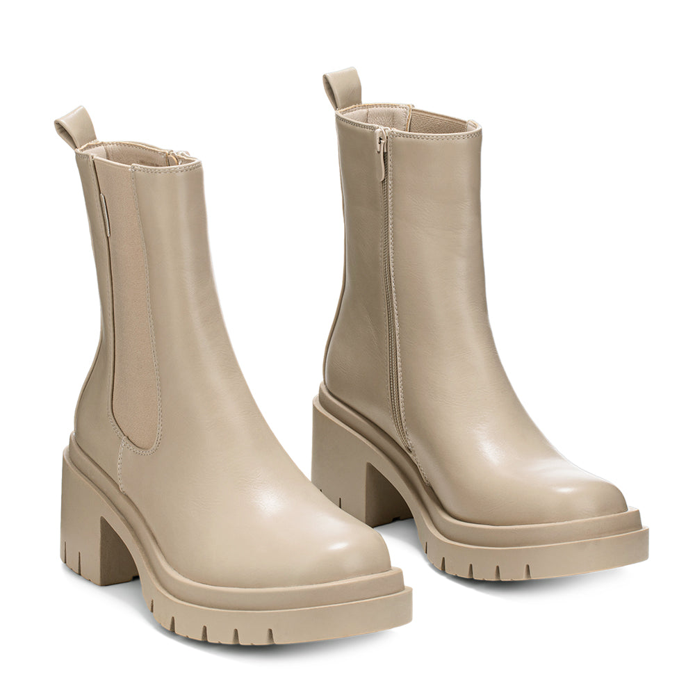 BOTINES TACO MUJER BEIGE WEIDE ZS22