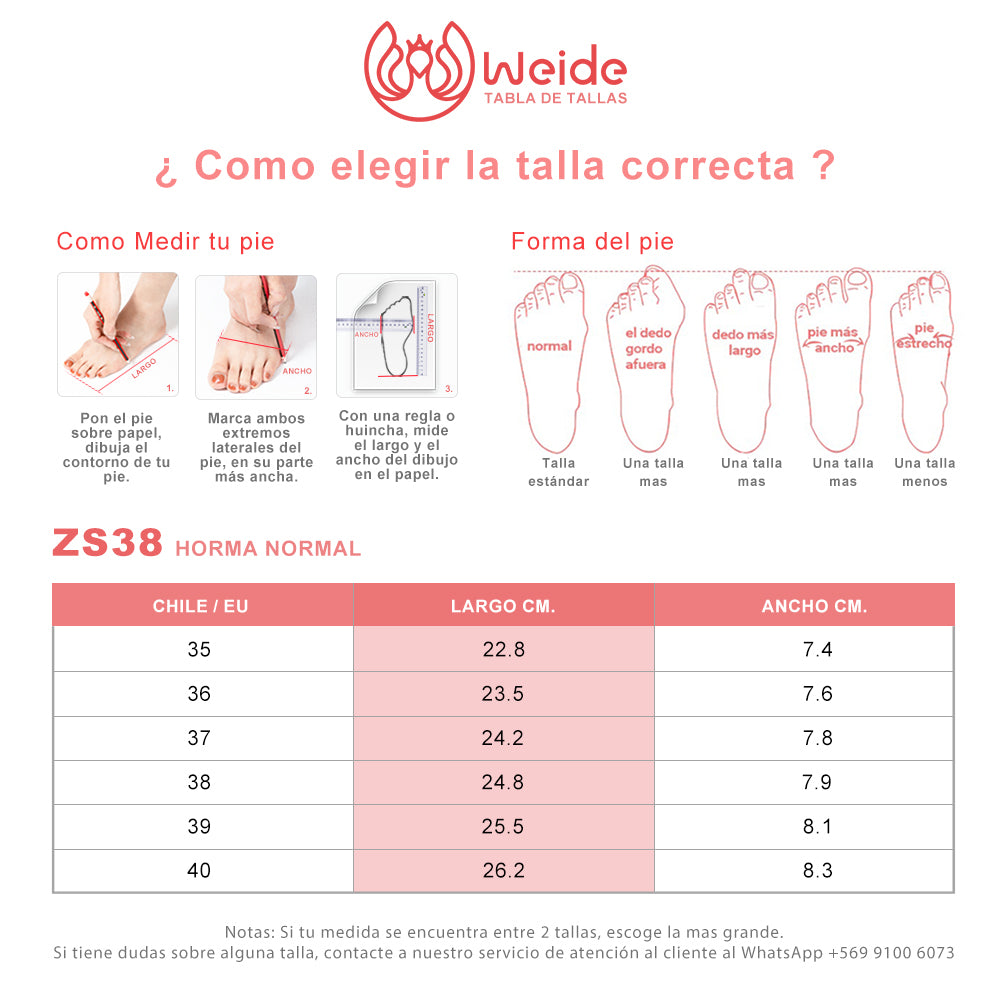 BOTINES PLATAFORMA MUJER NEGRO WEIDE ZS38