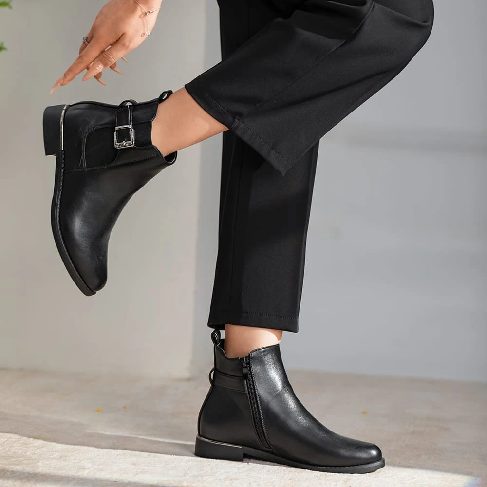 BOTINES PLATAFORMA MUJER NEGRO WEIDE ZS51