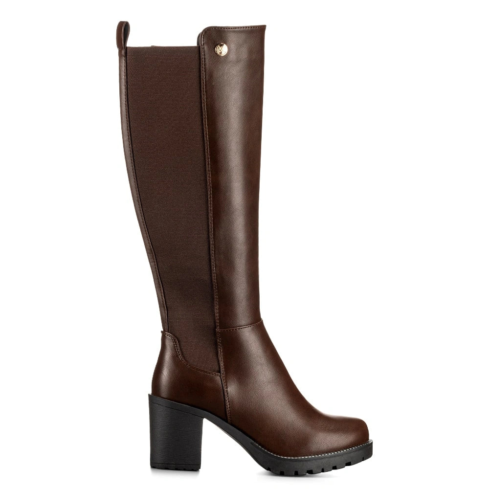 BOTAS TACO MUJER MARRON WEIDE ZS53