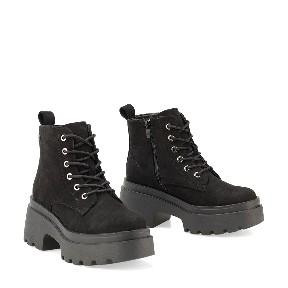 BOTINES PLATAFORMA MUJER NEGRO WEIDE DH31