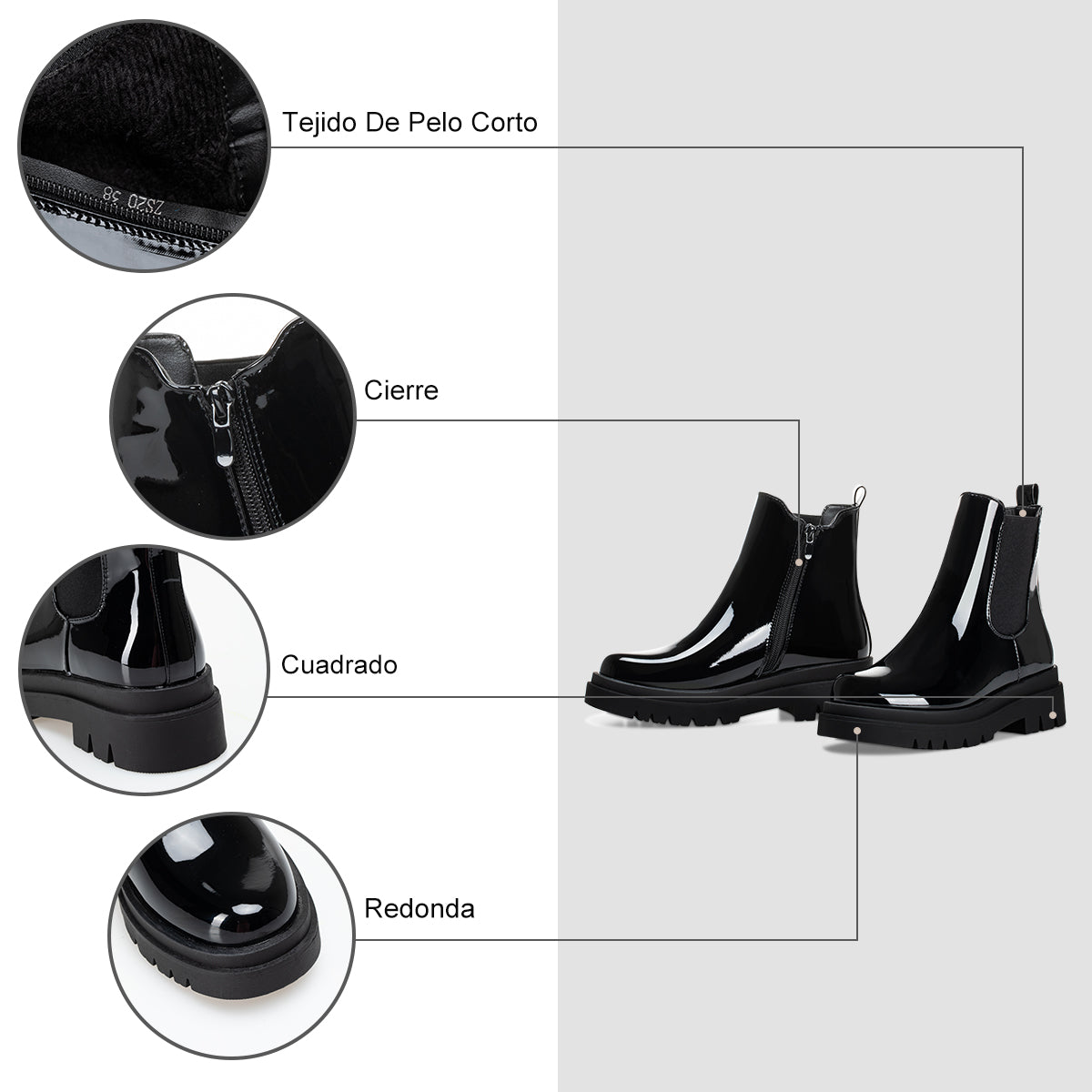 Botine Mujer Marimar Negro Weide