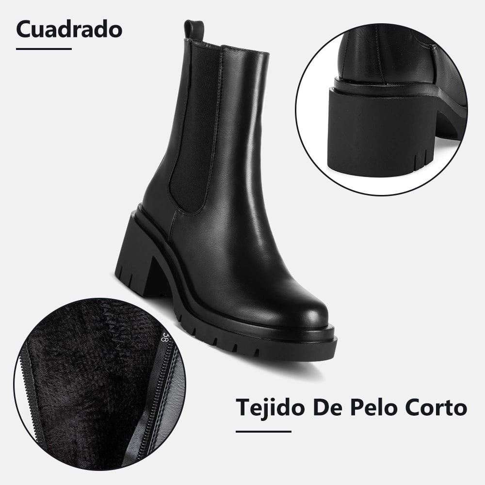 Botin Mujer Clara Negro Weide