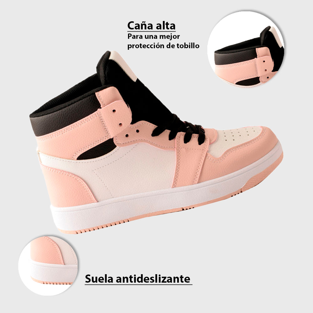 Zapatilla Frankie Rosado Weide zapatos de mujer