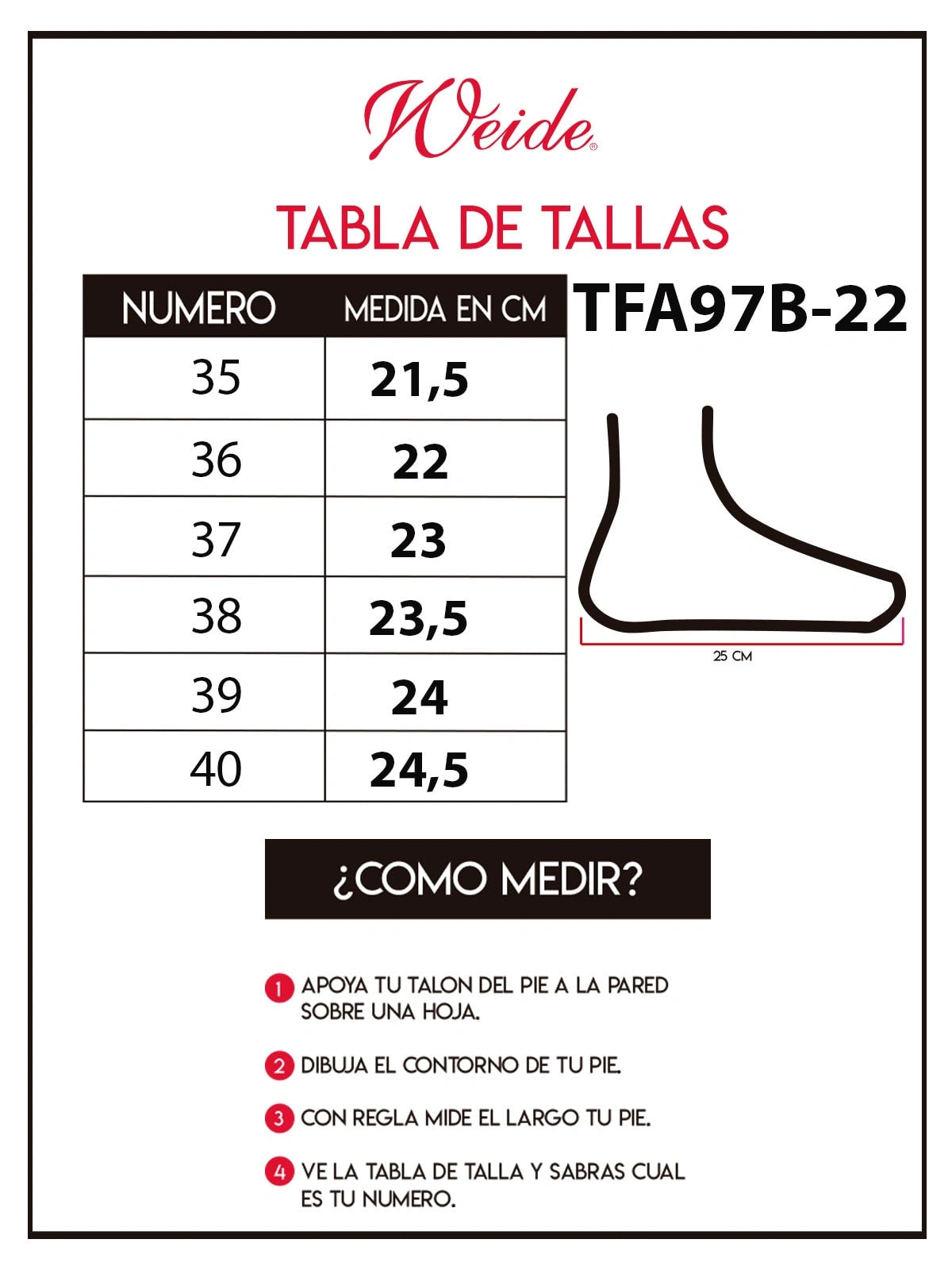 Zapatilla Suri Negro Weide