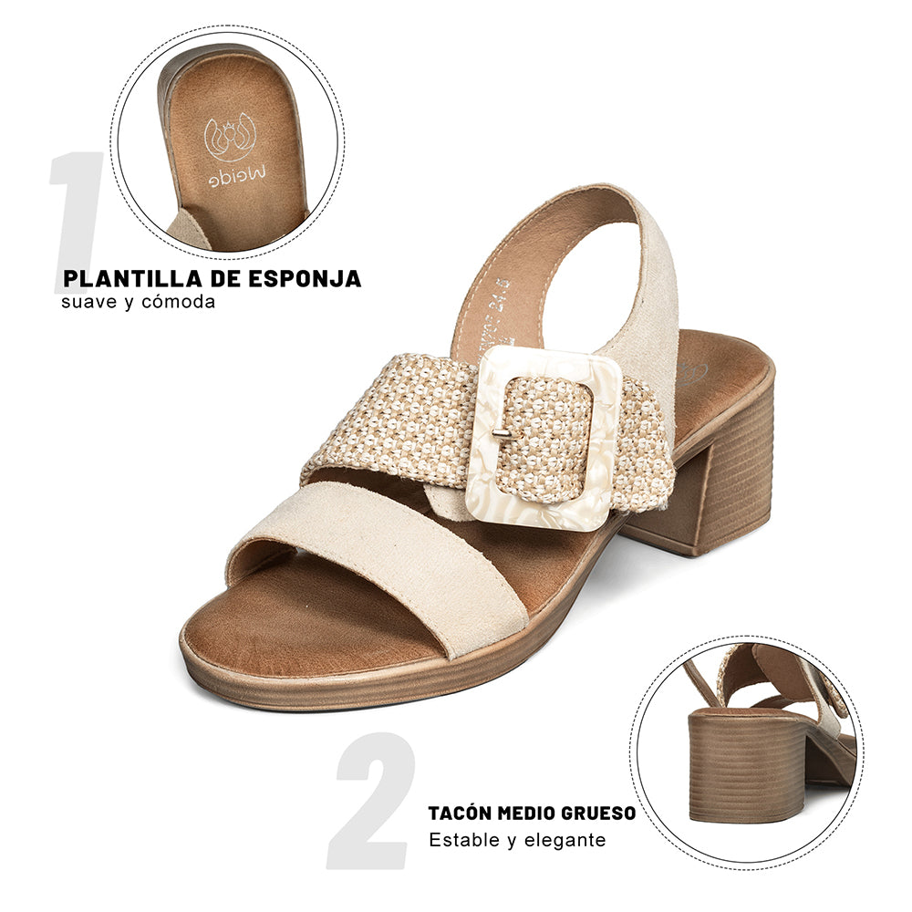 SANDALIAS MUJER TACO WEIDE JN705