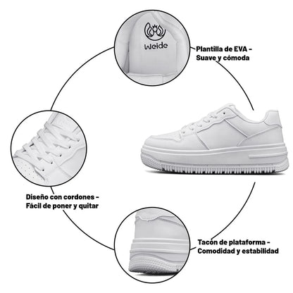 ZAPATILLAS MUJER PLATAFORMA WEIDE SL66
