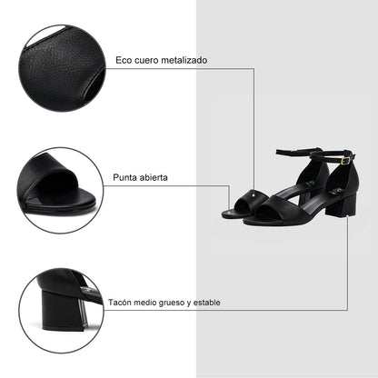 Sandalia Fiesta Mujer Elisa Negro Weide