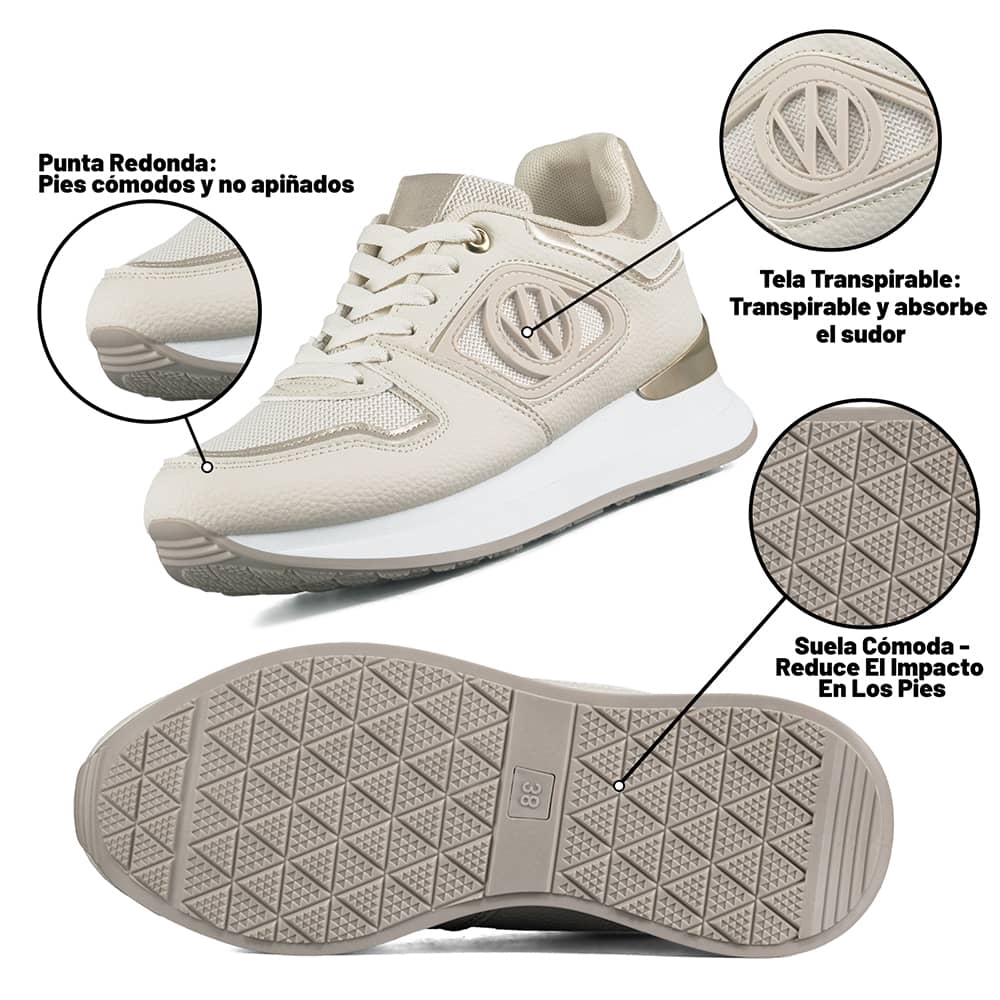 ZAPATILLAS MUJER PLATAFORMA WEIDE JLL50