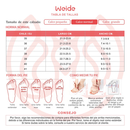Zapatillas plataforma MUJER WEIDE SL82