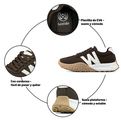 Zapatillas Plataforma Mujer WEIDE TFA220