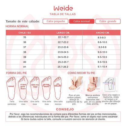 Chalas planas MUJER WEIDE QIU511