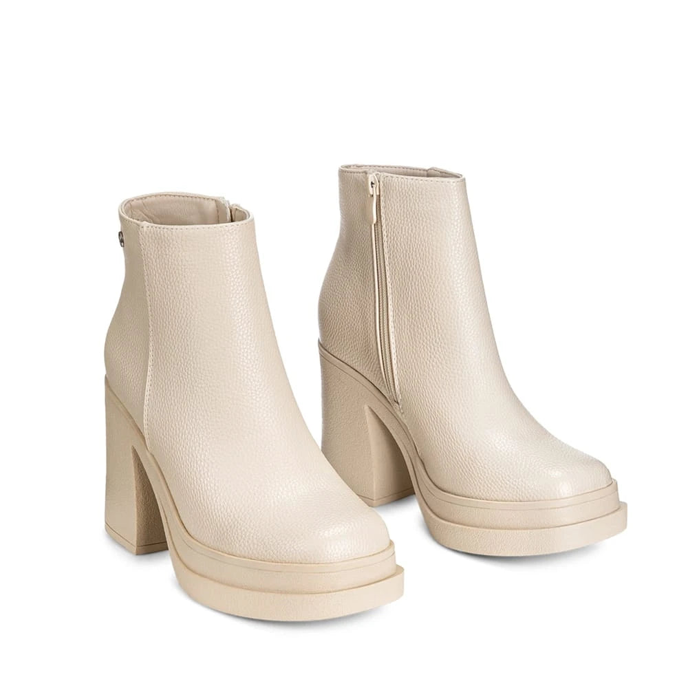 BOTINES TACO MUJER BEIGE WEIDE CZY572