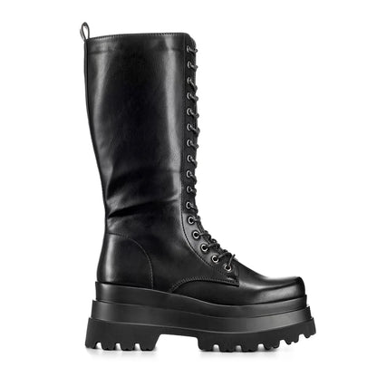 BOTAS PLATAFORMA MUJER NEGRO WEIDE CZY579