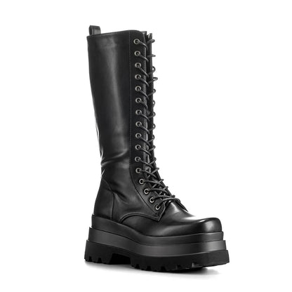 BOTAS PLATAFORMA MUJER NEGRO WEIDE CZY579