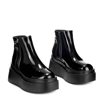 BOTINES PLATAFORMA MUJER NEGRO WEIDE CZY586