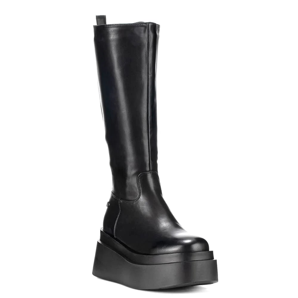 BOTAS PLATAFORMA MUJER NEGRO WEIDE CZY588