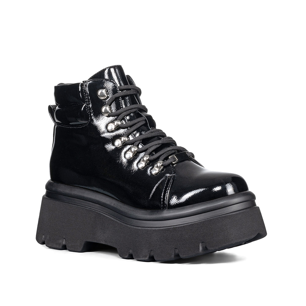 BOTINES PLATAFORMA MUJER NEGRO WEIDE DH56