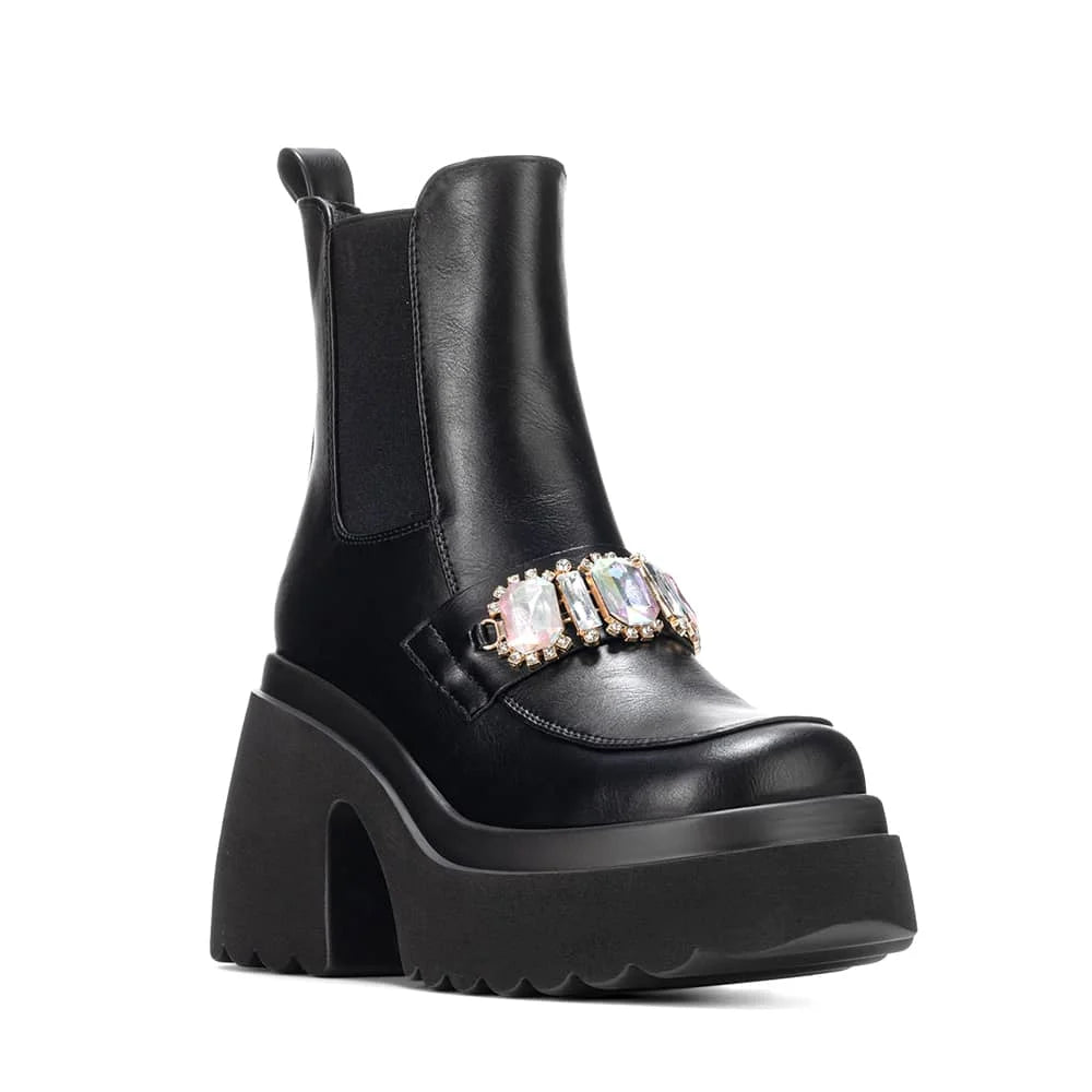 BOTINES TACO MUJER NEGRO WEIDE DH71