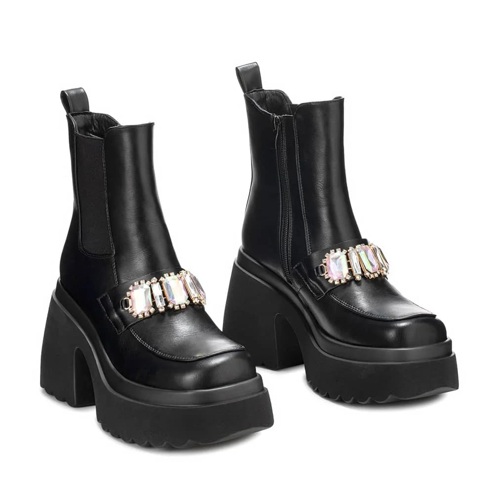 BOTINES TACO MUJER NEGRO WEIDE DH71