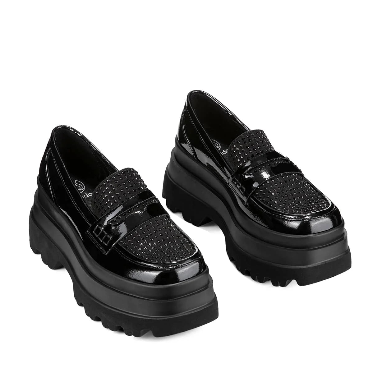 MOCASIN PLANO MUJER NEGRO WEIDE DH77