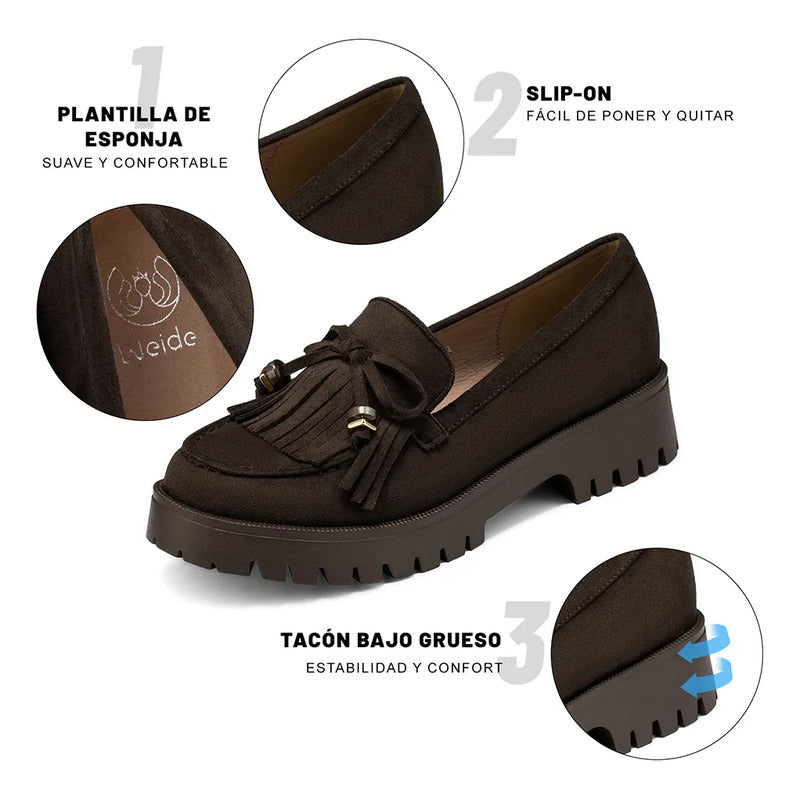 Mocasin Plano Mujer WEIDE JN730