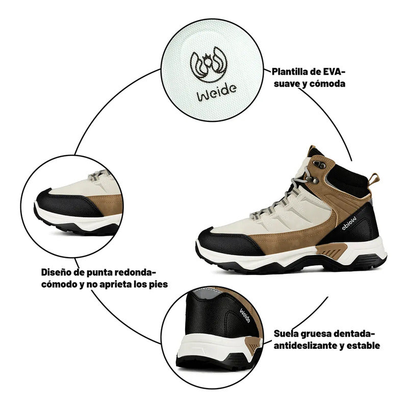 Botín Taco Mujer Outdoor Pu Weide Tfa218