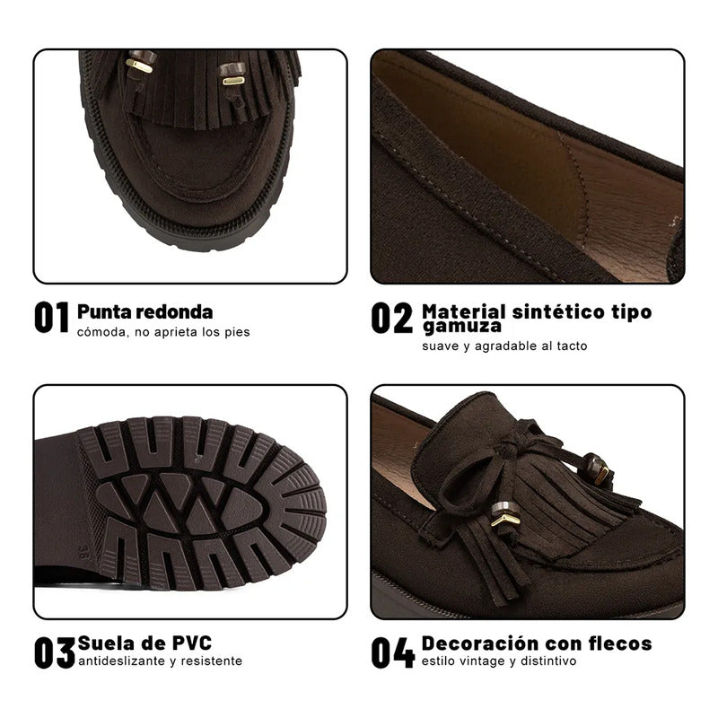Mocasin Plano Mujer WEIDE JN730