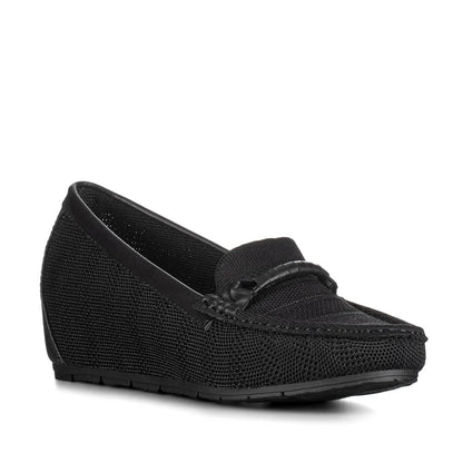 MOCASIN PLANO MUJER NEGRO WEIDE GH117