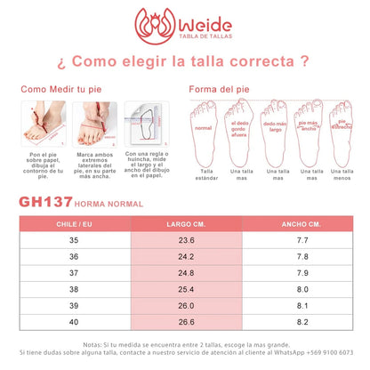 ZAPATOS MUJER TACO WEIDE GH137