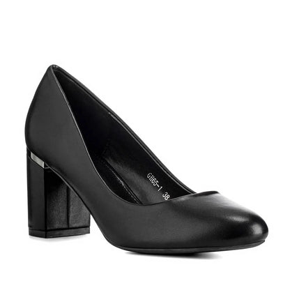 ZAPATOS DE TACO MUJER NEGRO WEIDE GH65-1