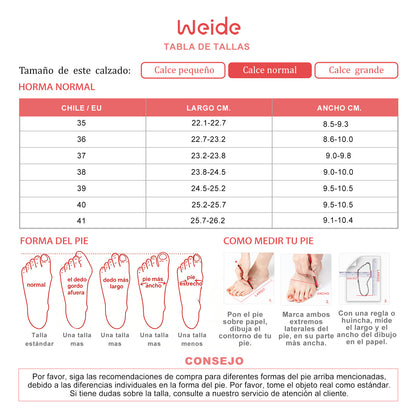 ZAPATOS MUJER TACO WEIDE GHE101