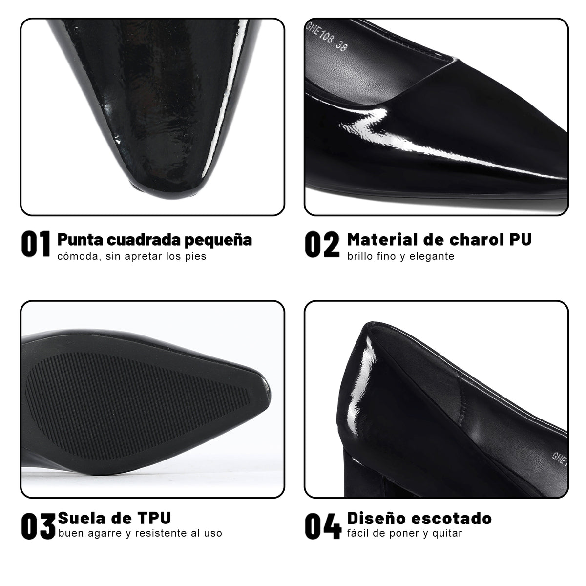 GHE108 Negro datos del producto 1